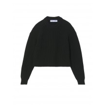 Proenza-schouler-white-cashmere-strik-sweater-overdel-sort-WL2227765